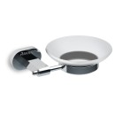 Ravak Chrome CR 200.00 X07P187 mydelniczka szklana z uchwytem naściennym chrom
