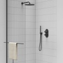 Ravak 702.20BL X07P571 ramię ścienne okrągłe deszczownicy 30 cm czarne