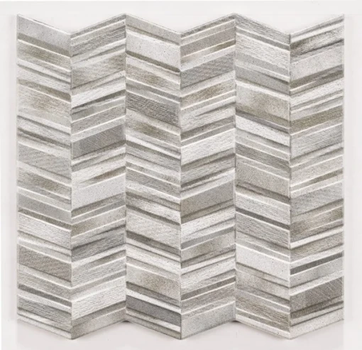 Realonda Chevron Grey 44x44 płytka ścienna