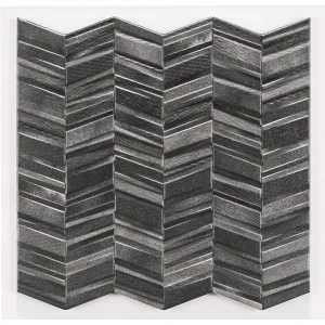 Realonda Chevron Black 44x44 płytka ścienna