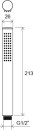 Ravak Chrome 957.20BL X07P573 słuchawka prysznicowa czarna