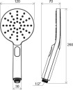 Ravak Chrome 956.00 X07P233 słuchawka prysznicowa chrom