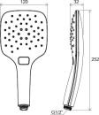Ravak 958.10CR/WH X07P349 słuchawka prysznicowa chrom/biała