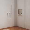 Ravak 974.10WV X07P691 drążek prysznicowy z przesuwnym uchwytem prysznica 70 cm biały