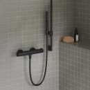 Ravak 974.20BL X07P638 drążek prysznicowy z przesuwnym uchwytem prysznica 70 cm czarny