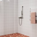 Ravak 974.20GB X07P703 drążek prysznicowy z przesuwnym uchwytem prysznica 70 cm grafitowy