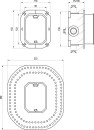 Ravak RB 070.50 X070052 kaseta instalacyjna R-box niebieska
