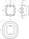 Ravak RB 072.50 X070139 kaseta instalacyjna R-box Vari niebieska