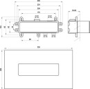 Ravak RB 07D.50 X070233 kaseta instalacyjna R-box Horizontal niebieska
