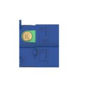 Ravak RB 07E.50 X070234 kaseta instalacyjna R-box Vertical O2 niebieska