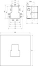 Ravak RB 07E.50 X070234 kaseta instalacyjna R-box Vertical O2 niebieska