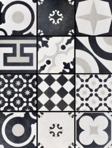 Fioranese Cementina B&W_Mix 20x20 CBW20R płytka gresowa