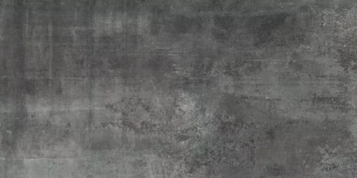 Płytka gresowa w kolorze szarym, imitująca beton, w matowym wykończeniu Florim Architectural Design Rawtech Raw-Coal Naturale 60x120