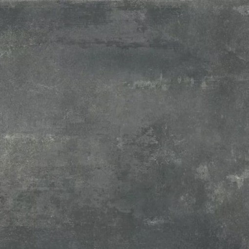 Płytka gresowa w kolorze szarym, imitująca beton, w matowym wykończeniu Florim Architectural Design Rawtech Raw-Coal Naturale 60x60