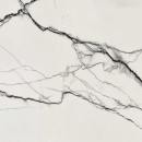 Płytka gresowa biała z czarnym wzorem, imitująca marmur Florim Architectural Design B&W_Marble Breach High-Glossy 120x120