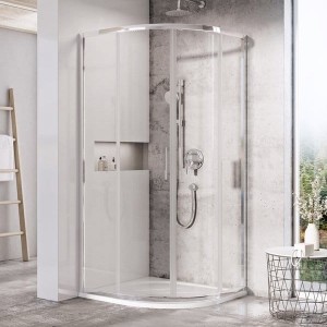 Ravak Blix Slim BLSCP4-90 X3BM70C00Z1 kabina prysznicowa 90x90 półokrągła