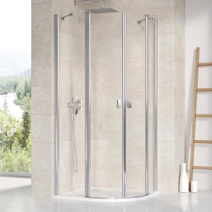 Ravak Chrome CSKK4-80 3Q140C00Z1 kabina prysznicowa 80x80 półokrągła