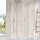 Ravak Chrome CSKK4-80 3Q140U00Z1 kabina prysznicowa 80x80 półokrągła