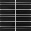 Mozaika ścienna, ceramiczna, matowa w czarnym kolorze Barwolf Stripes Black Matt KIT-23001 29,6x29,6