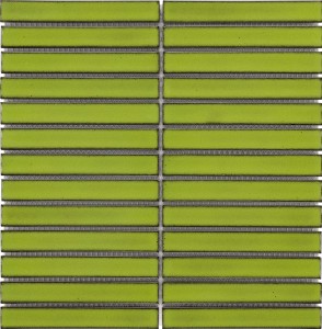 Barwolf Stripes Reed Green Glossy KIT-23005 29,6x29,6 mozaika ceramiczna ścienna