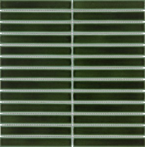 Barwolf Stripes Racing Green Glossy KIT-23006 29,6x29,6 mozaika ceramiczna ścienna