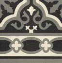 Mainzu Florentine Cenefa Black 20x20