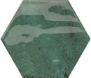 Zielona, heksagonalna płytka Barwolf Loft Emerald Green Gloss KE-22110 13,7x15, ścienna w połysku.