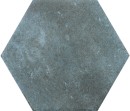 Niebieska, gresowa płytka heksagonalna Barwolf Loft Saphire Blue Matt KE-22114 13,7x15 w wykończeniu matowym.