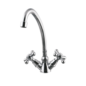 Invena bateria umywalkowo-zlewkozmywakowa Roma chrom BU-21-00S-L
