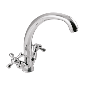 Invena bateria umywalkowo-zlewkozmywakowa Roma chrom BU-23-00S-L