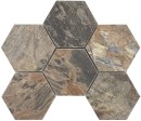 Gresowa heksagonalna mozaika imitująca kamień Barwolf Rust Stone Northern Lava KEG-20062 26,1x20