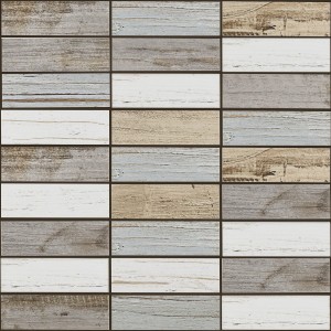 Barwolf Beachhouse Light Mix KEG-16002 31,3x36,2 mozaika ścienna gresowa imitująca drewno