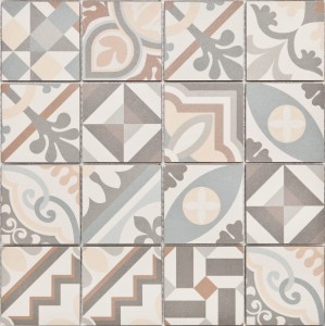 Barwolf Patchworkd Grey KEG-14070 31,8x31,8 mozaika gresowa patchworkowa