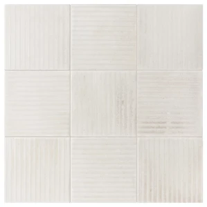 Equipe Raku Line White 10x10 płytka gresowa imitująca beton