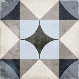 Equipe Art Nouveau Palais Blue 20x20 płytka gresowa patchwork