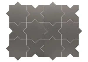 Equipe Porto Cross Black 12x12 płytka gresowa monokolor