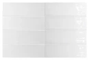 Gresowa płytka ścienna w połysku Equipe Fango Blanc Gloss 5x15