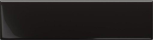 Płytka ścienna w kolorze czarnym, połysk Tubądzin Masovia Nero Gloss 7,8x29,8