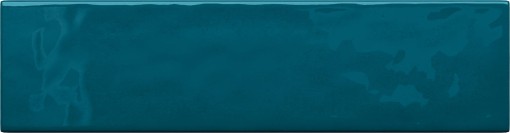 Płytka ścienna w kolorze turkusowym, cegiełka, połysk Tubądzin Masovia Turchese B Gloss STR 7,8x29,8