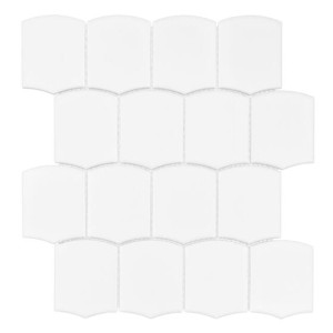 Dunin Arcado White Matt 25,6x29,2 mozaika gresowa