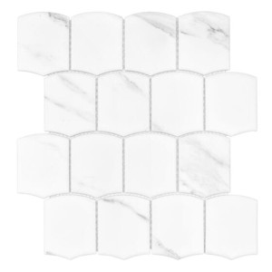 Dunin Arcado Carrara Matt 25,6x29,2 mozaika gresowa imitująca marmur