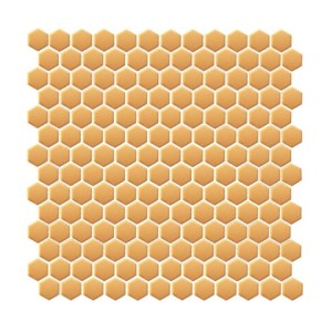 Dunin Mini Hexagon Gold Matt 27,2x30 heksagonalna złota mozaika ścienna  