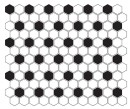 Dunin Mini Hexagon B&W Mix Premium Matt 26x30 mozaika heksagonalna