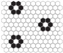 Dunin Mini Hexagon B&W Flower Premium Matt 26x30 mozaika heksagonalna