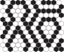 Dunin Mini Hexagon BW Lace 26x30