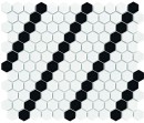 Dunin Mini Hexagon B&W Lean Premium Matt 26x30 mozaika heksagonalna