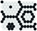 Dunin Mini Hexagon B&W Bee Premium Matt 26x30 mozaika heksagonalna