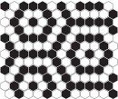 Dunin Mini Hexagon B&W Nano Premium Matt 26x30 mozaika heksagonalna