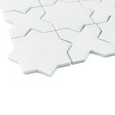 Gresowa mozaika w białym matowym kolorze Dunin House Loves Star and Cross White Matt 30,2x30,2