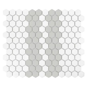 Dunin House Loves Mini Hexagon Stripe 2.1.A Matt 26x30 mozaika gresowa heksagonalna dekoracyjna
